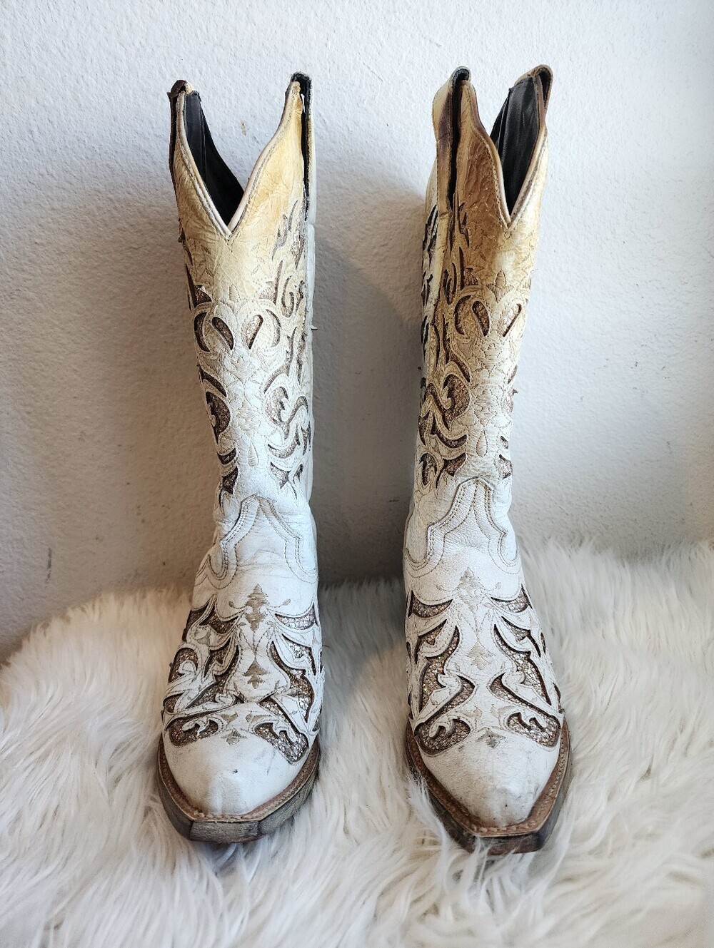 J.B DILLON RESERVED GLITTER COWGIRL BOOTS EXCELLENT COND. SIZE 5C - Picture 9 of 17